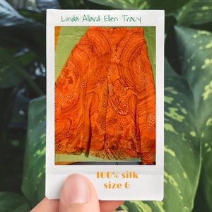 Linda Allard  Ellen Tracy midi skirt size 6
